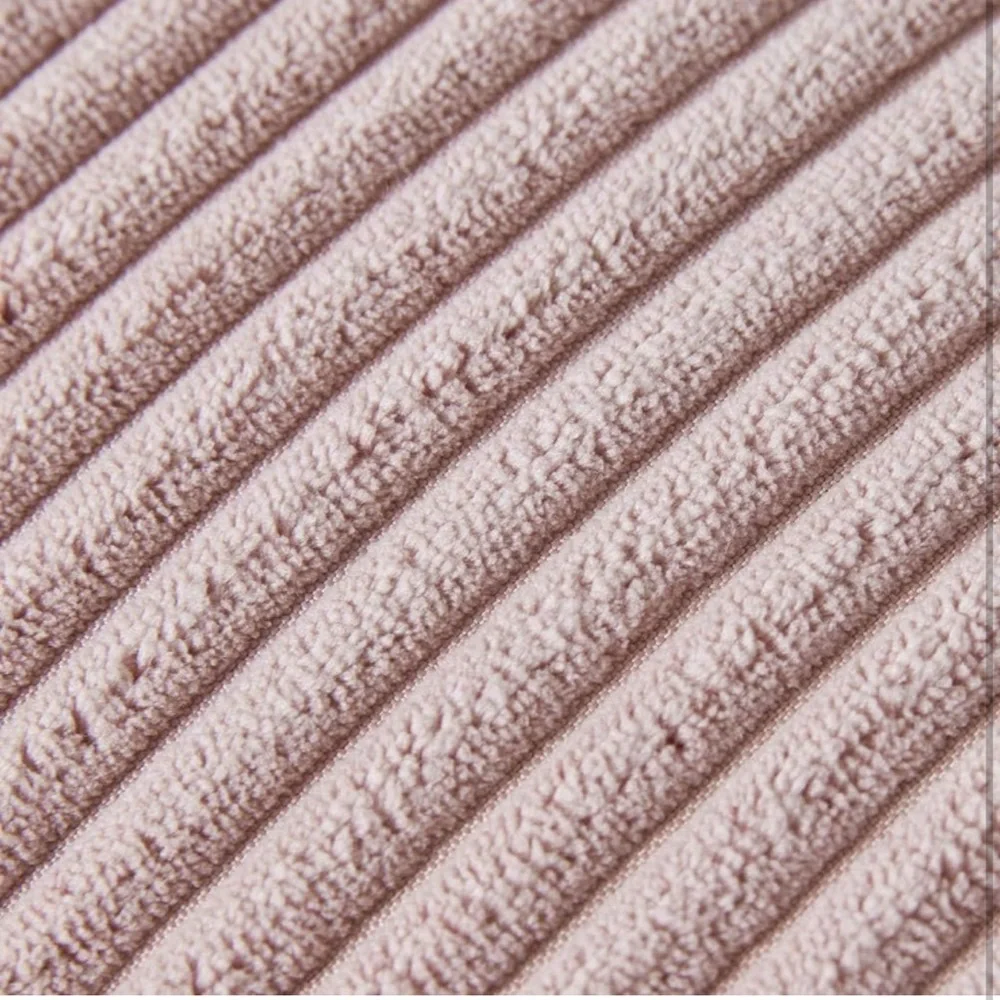 Pack of 2 Decorative Throw Pillow Covers with Pom-poms, Soft Corduroy 18x18 - Picture 5 of 5